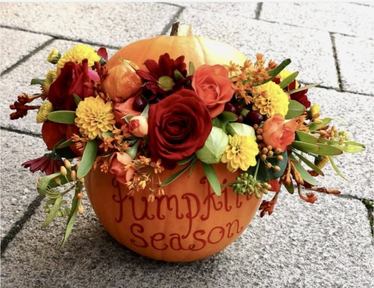 Floral Pumpkin