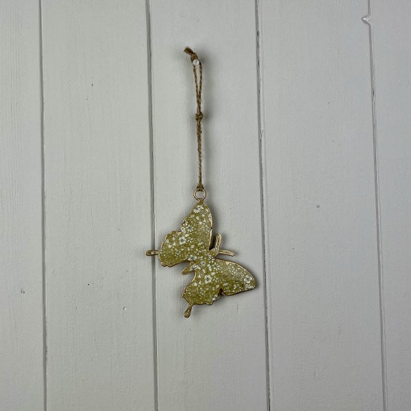 Green enamel butterfly