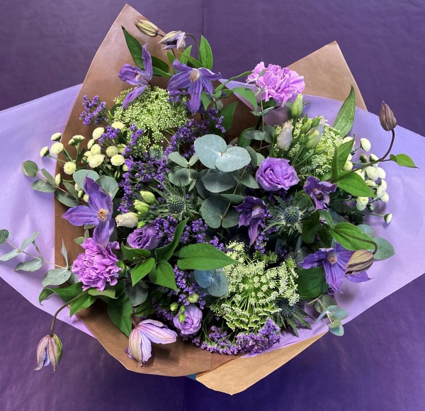 Highland Lavender & Thistle Gift Box - Fresh flowers from Baytree Florists Elgin