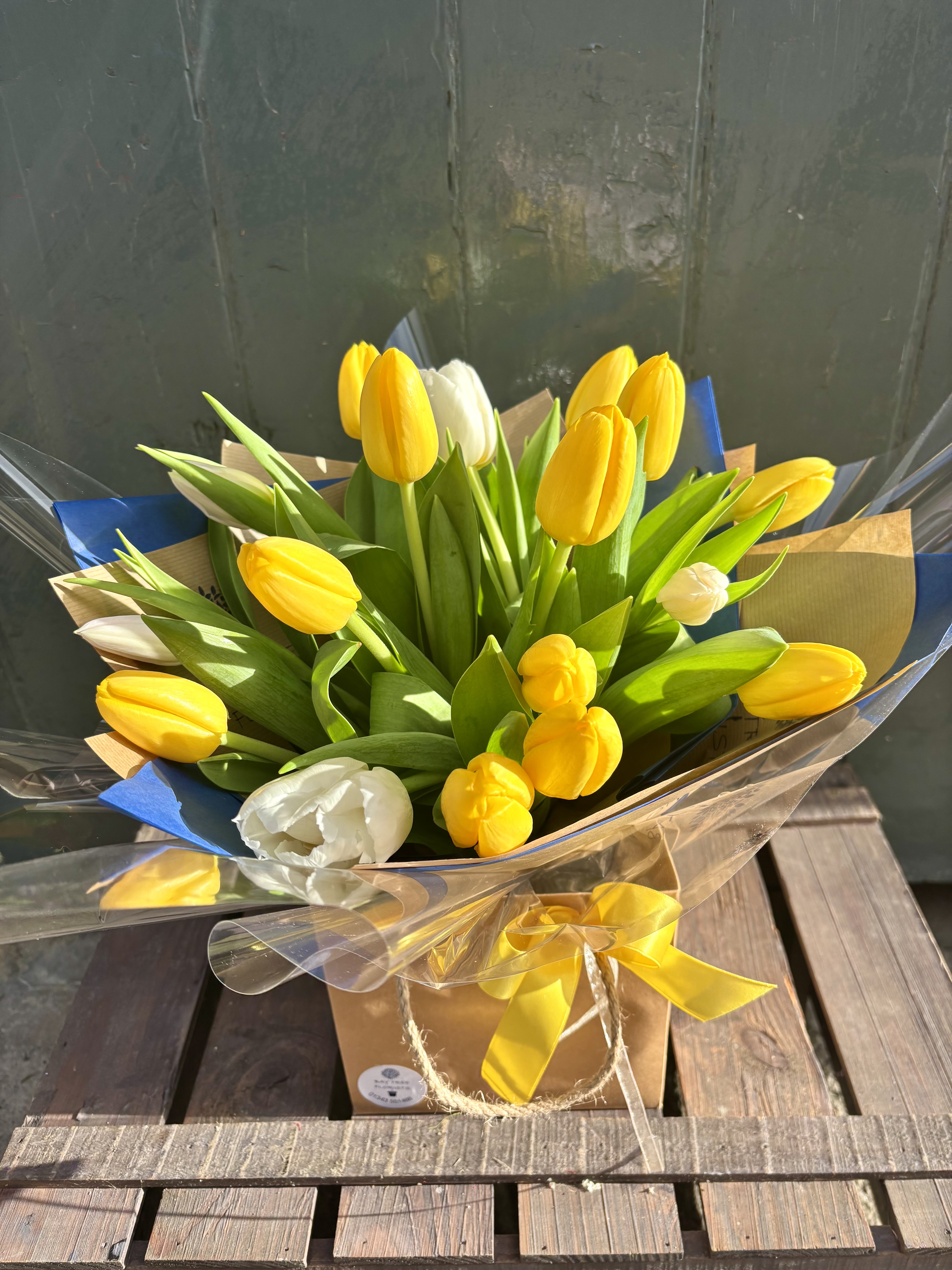 Golden Spring Tulips Gift Box - Order from Bay Tree Florists Elgin