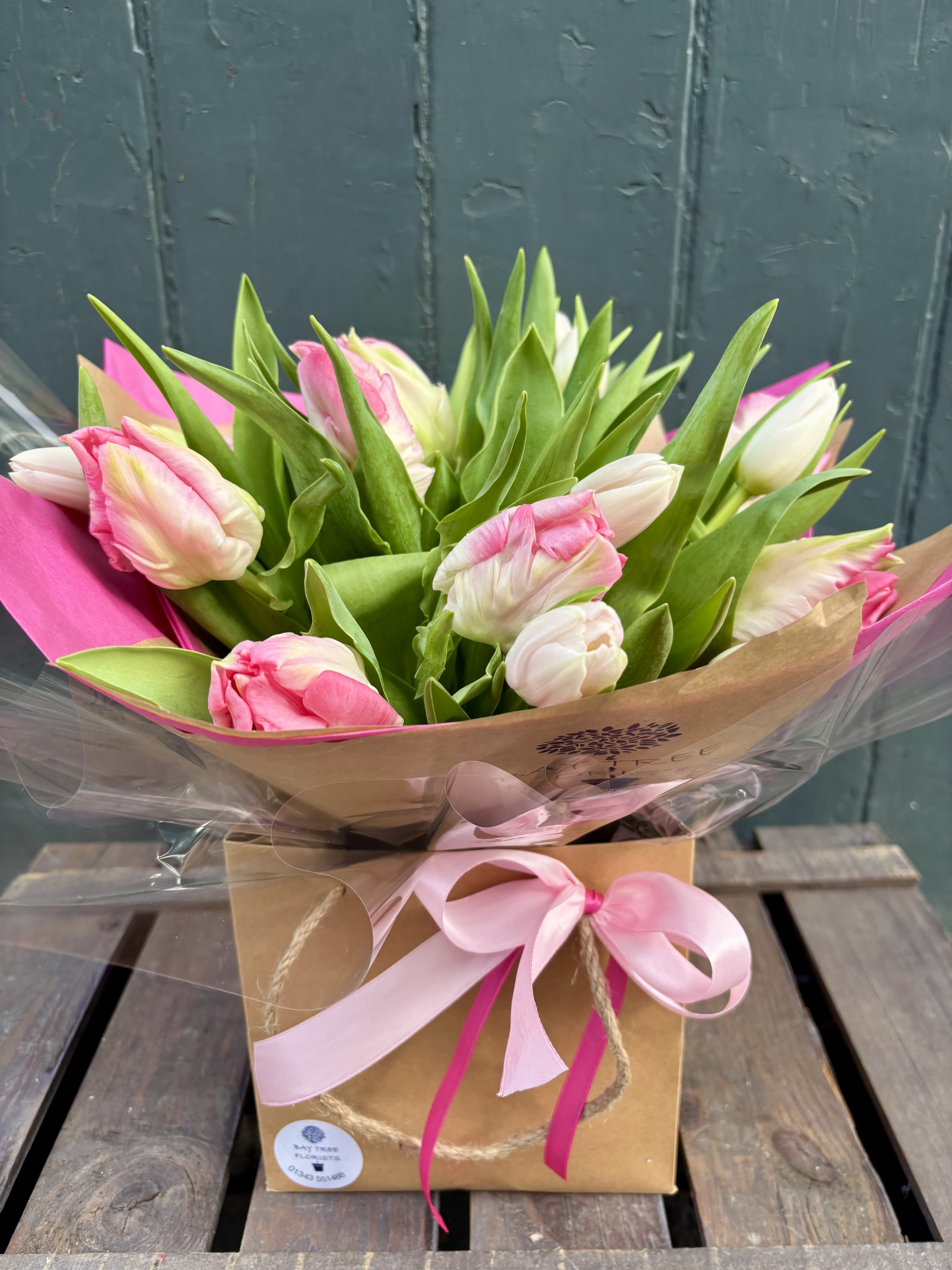 Pink Pearl Tulips Gift Box - Order from Bay Tree Florists Elgin