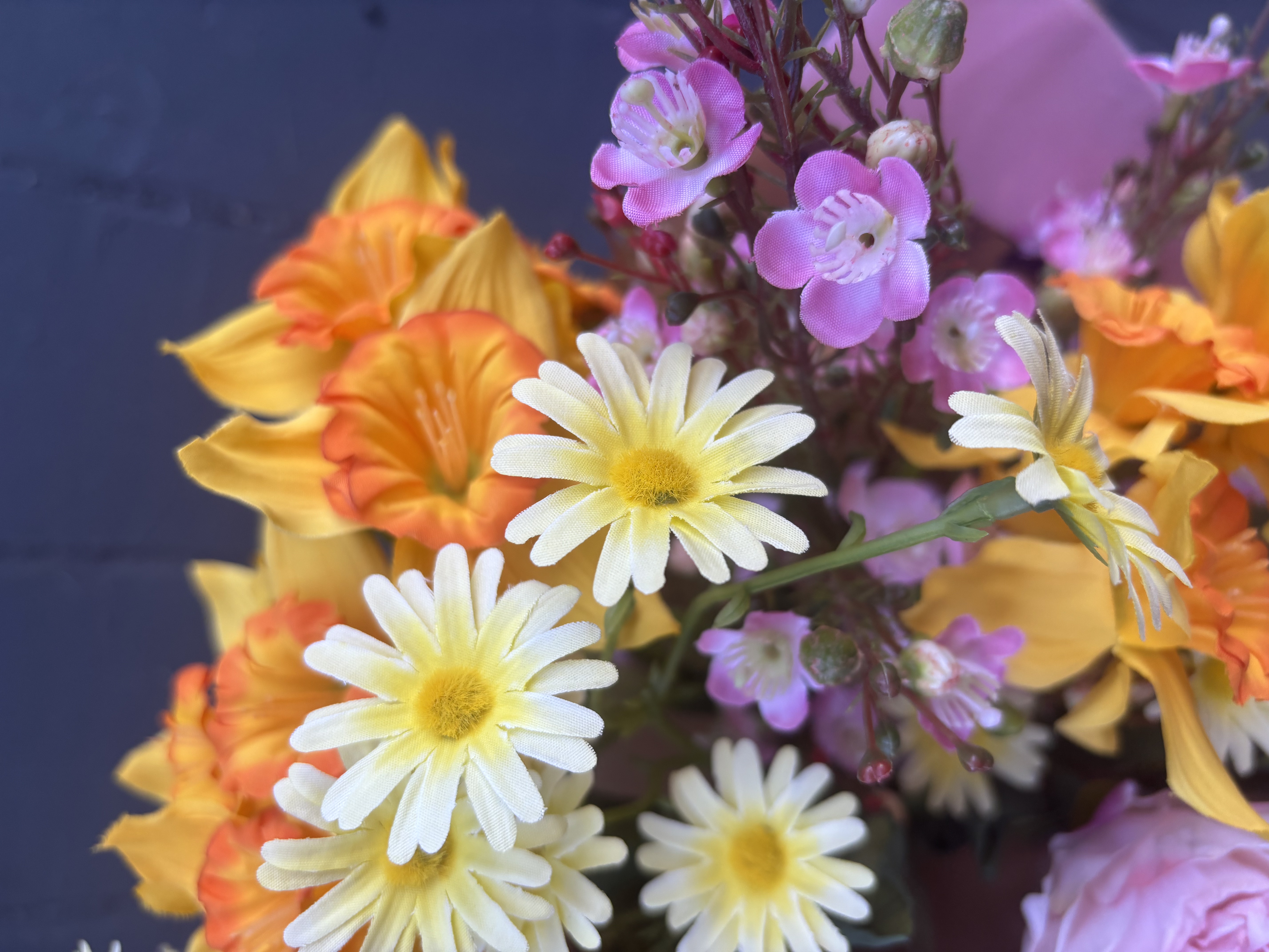 Spring Daffodil Meadow Faux-Silk Bouquet  - View 2