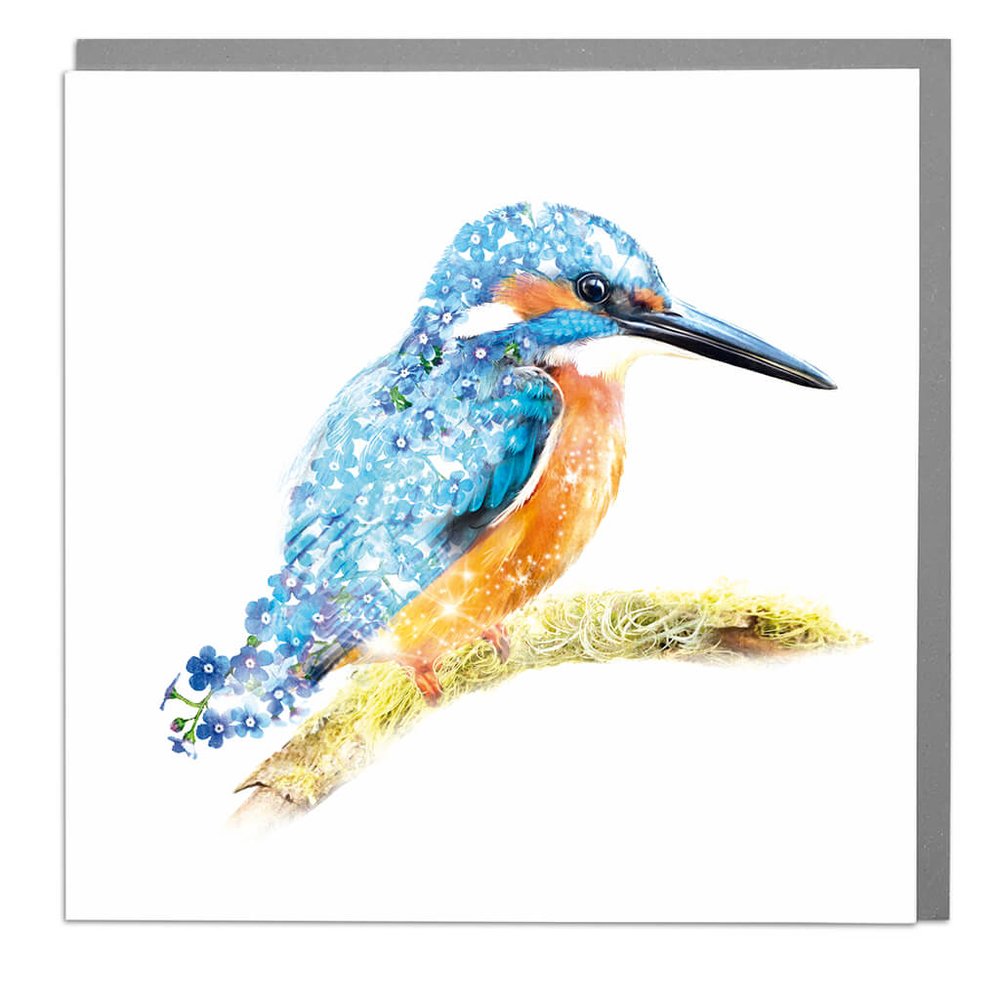 Kingfisher Card - Order from Baytree Florists Elgin