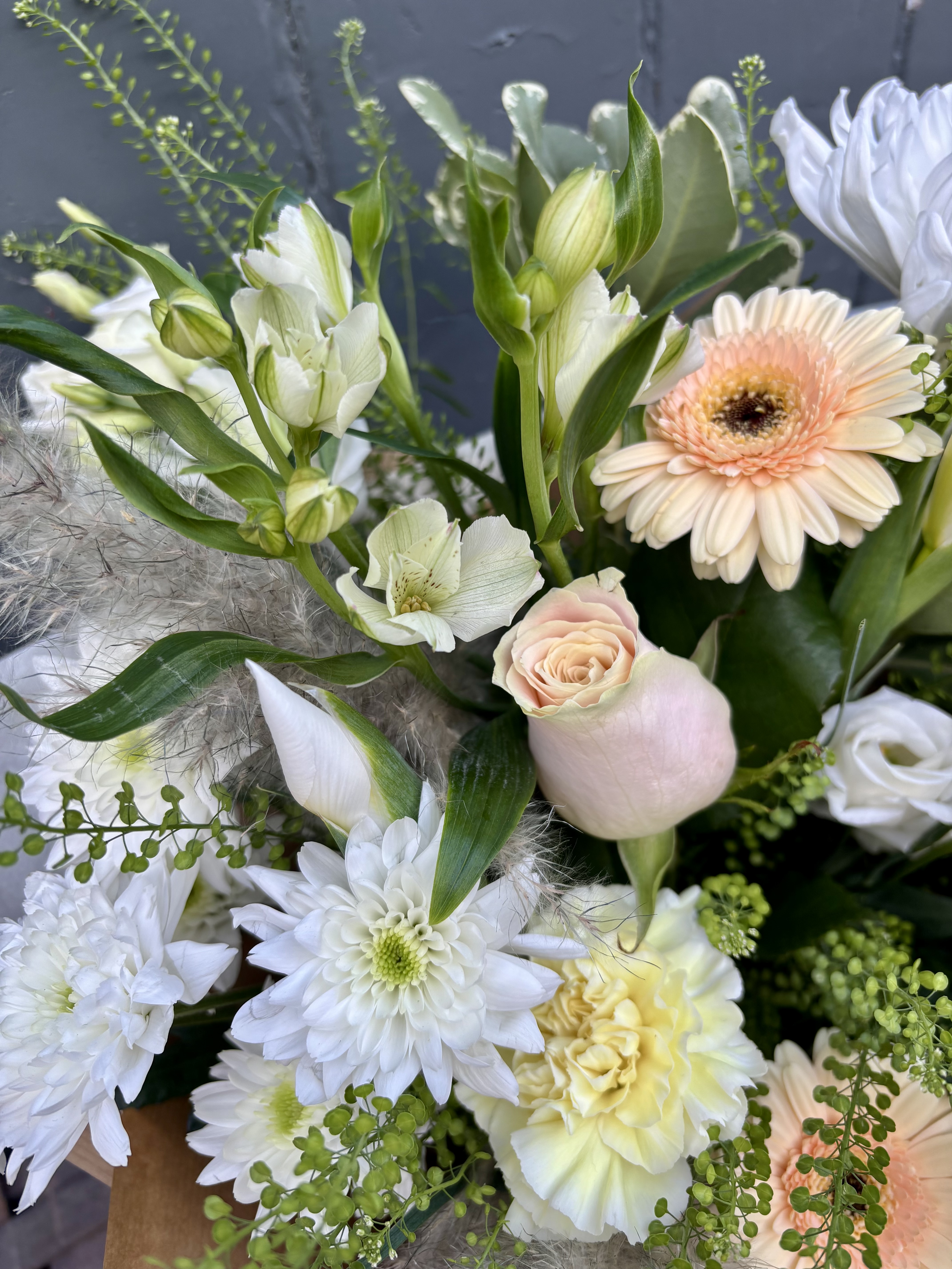 Peach Neutrals & Soft Ivory Hand Tied Gift Box - View 2