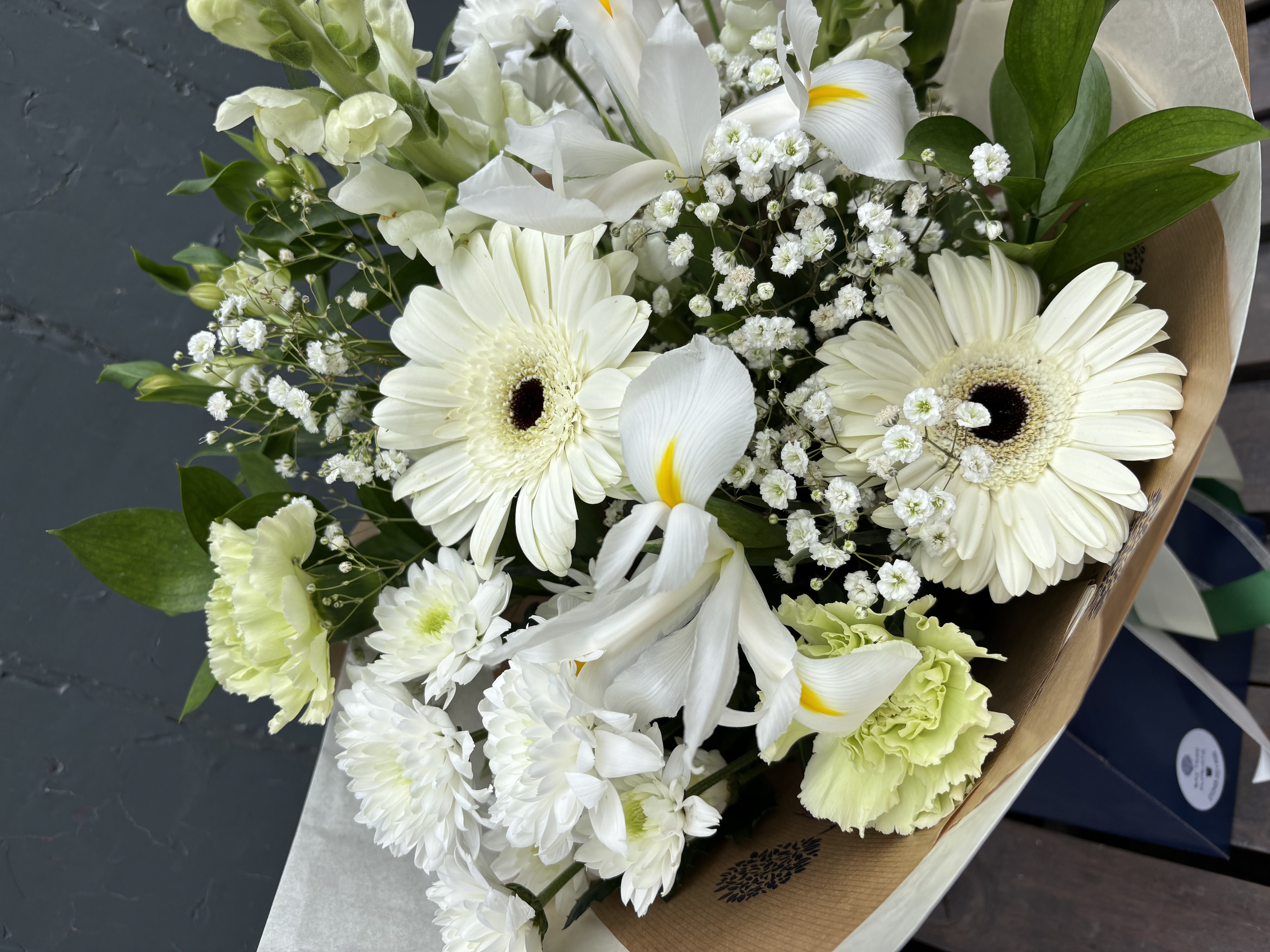 Pure White Elegance Hand Tied Gift Box - View 2