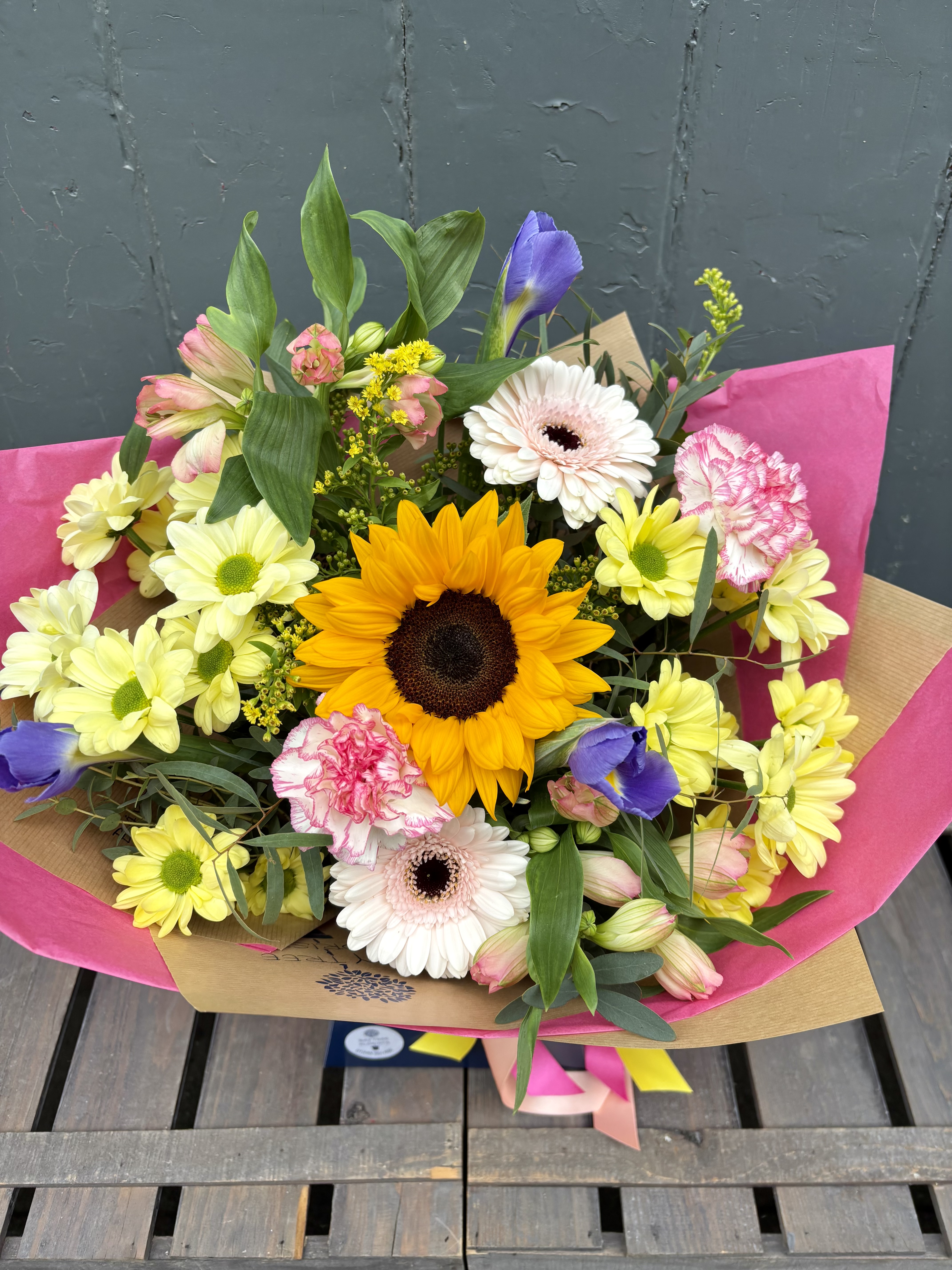 Vibrant Summer & Sunflower Hand Tied Gift Box - View 3