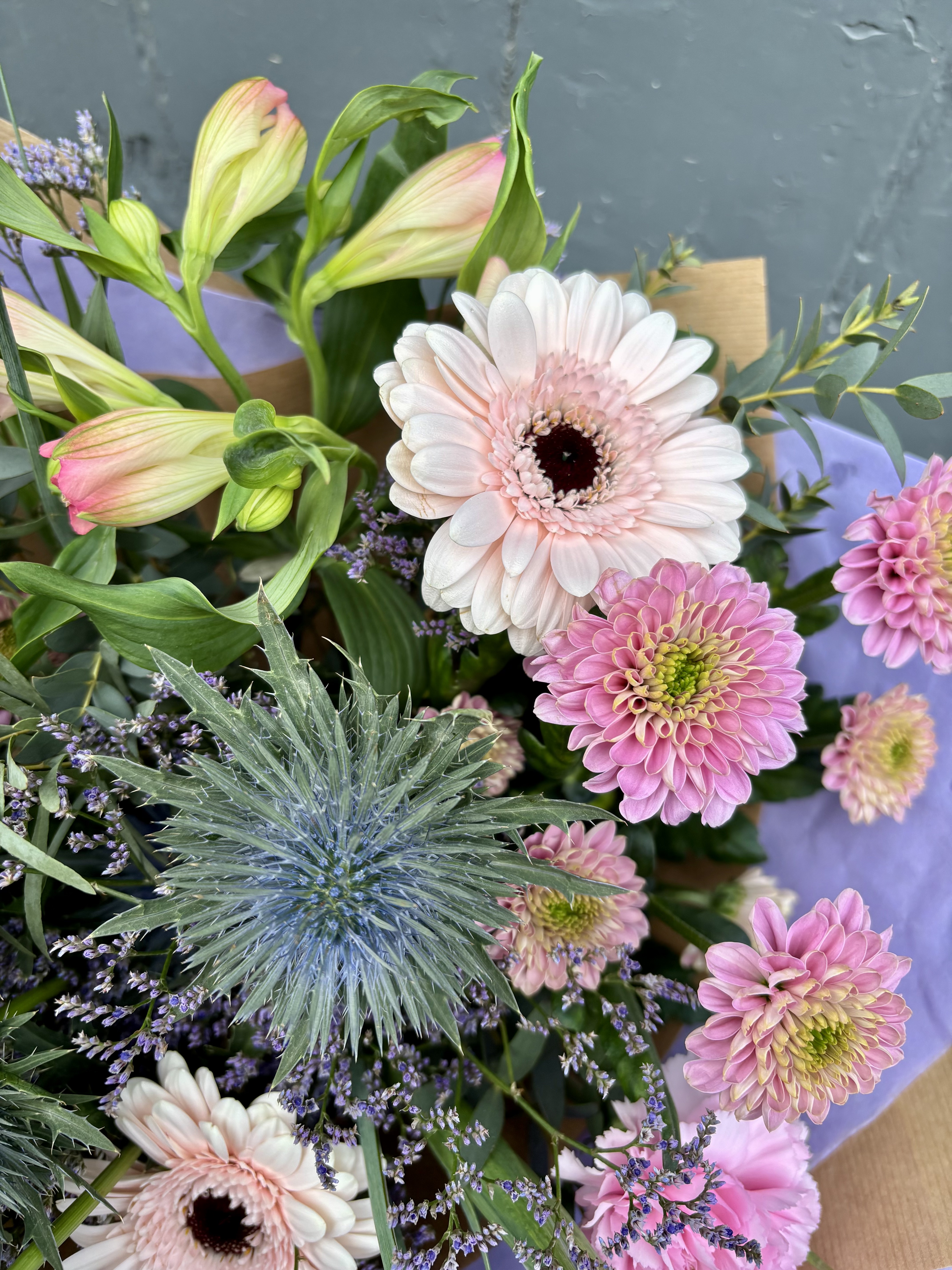 Thistle & Lilac Blush Hand Tied Gift Box - View 2