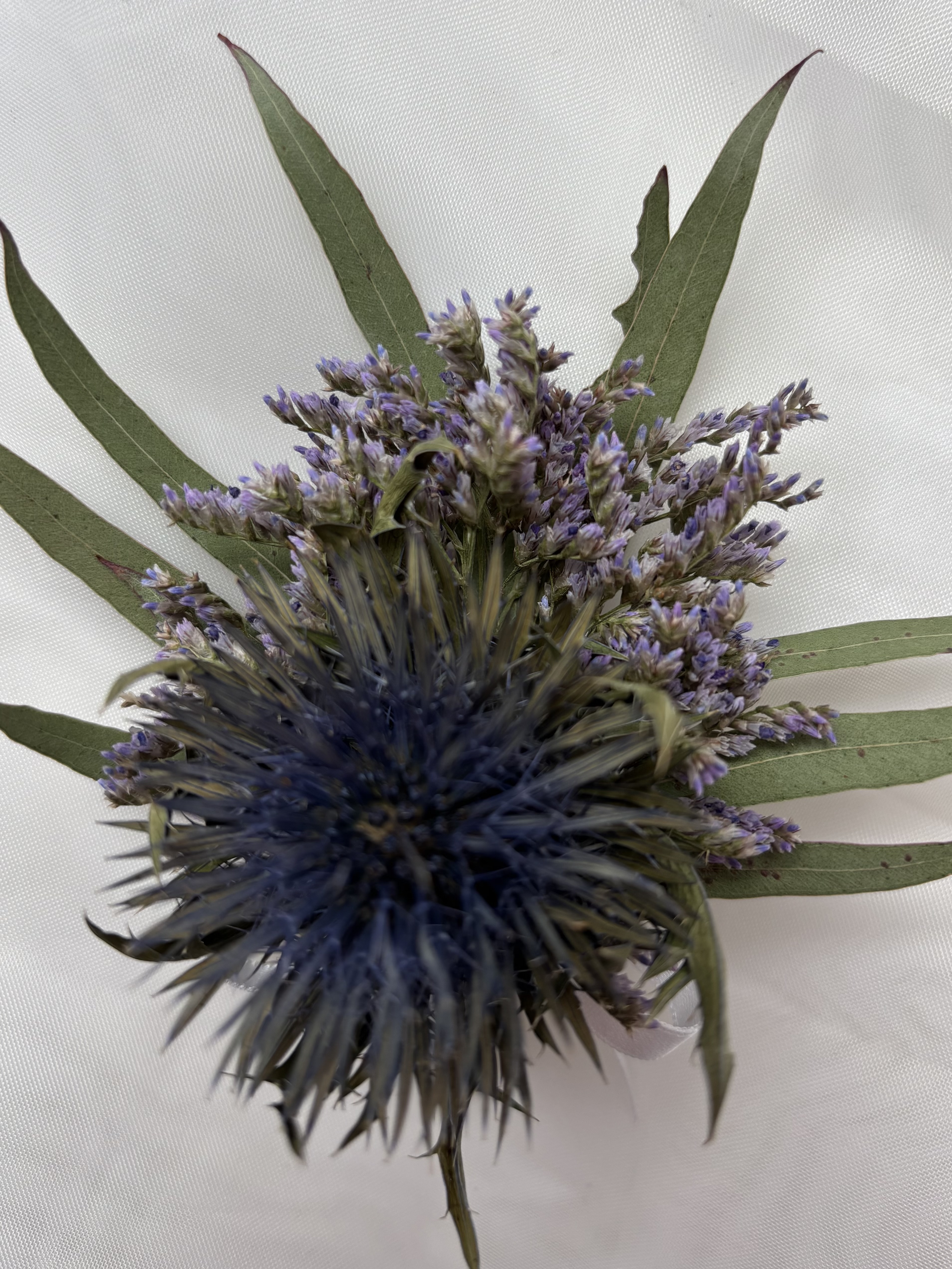 Gents Dried Scottish Thistle Buttonhole - View 3