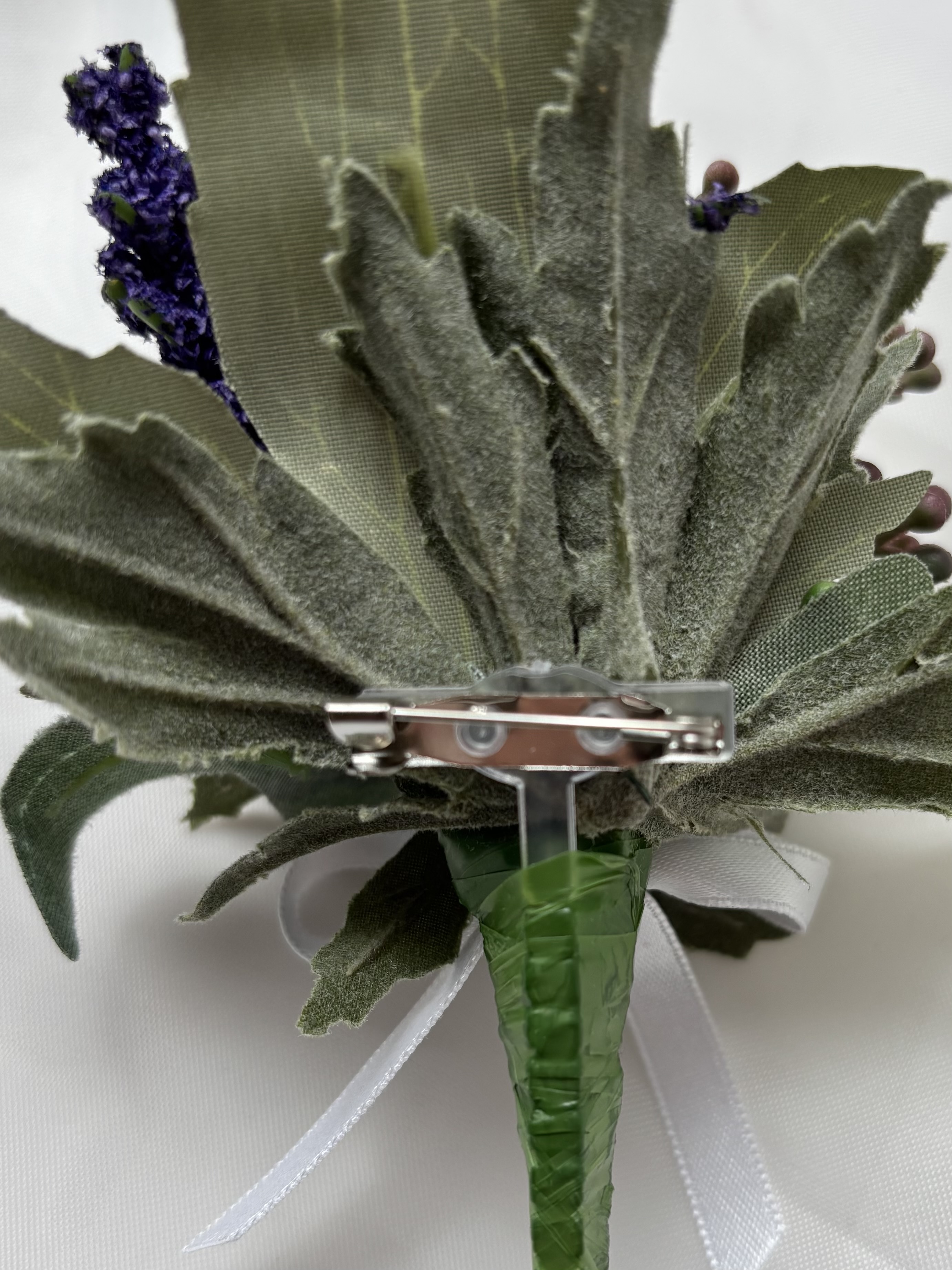 Gents Artificial Scottish Thistle Buttonhole - View 2
