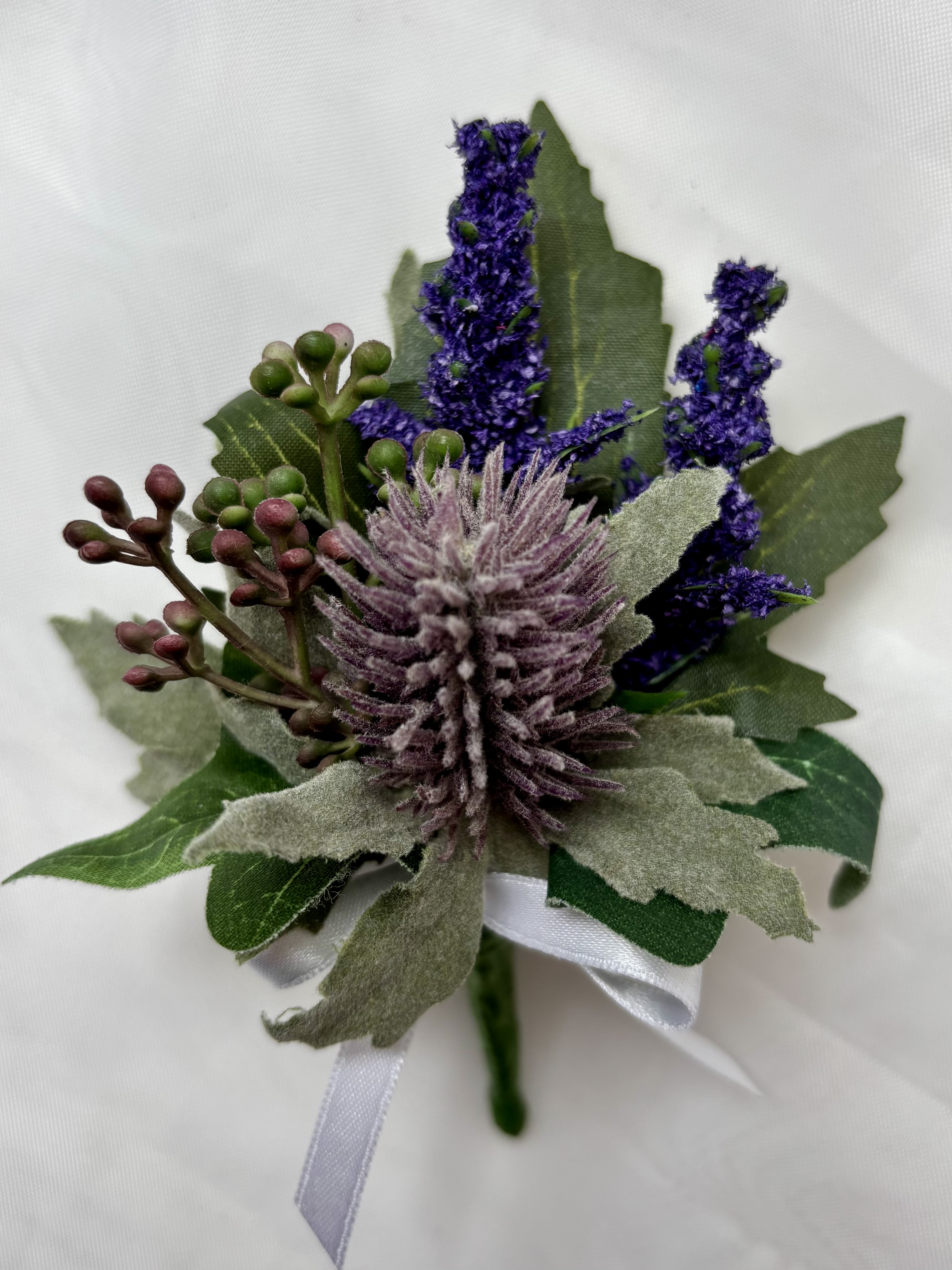 Gents Artificial Scottish Thistle Buttonhole - View 3