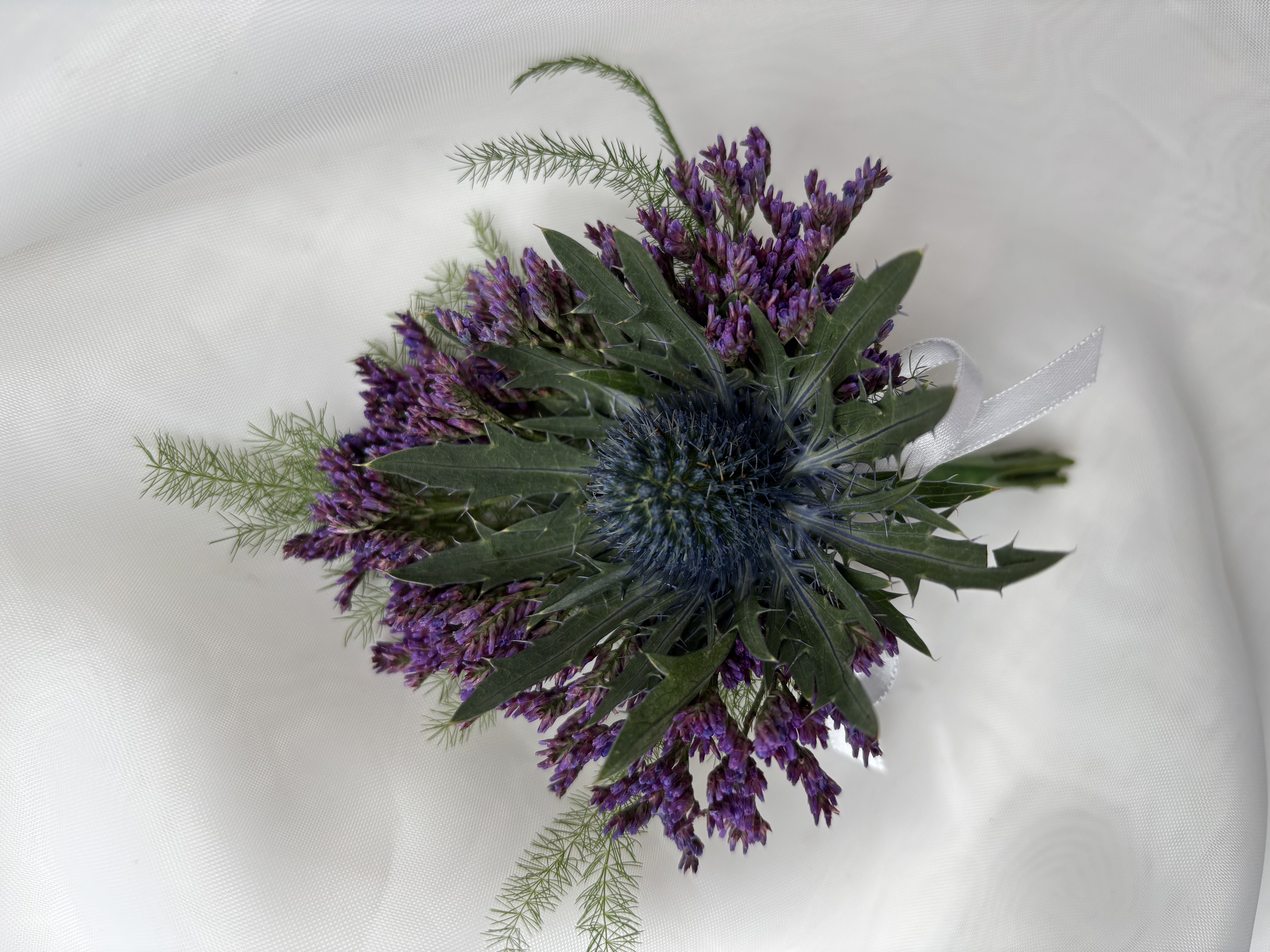 Gents Fresh Scottish Thistle Buttonhole - View 3