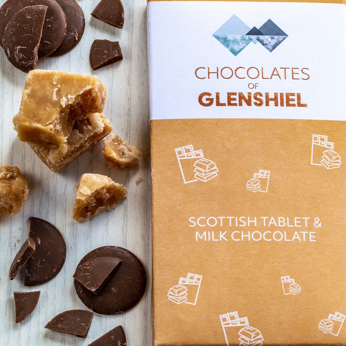 Glenshiel Scottish Tablet & Milk Chocolate - Order from Bay Tree Florists Elgin
