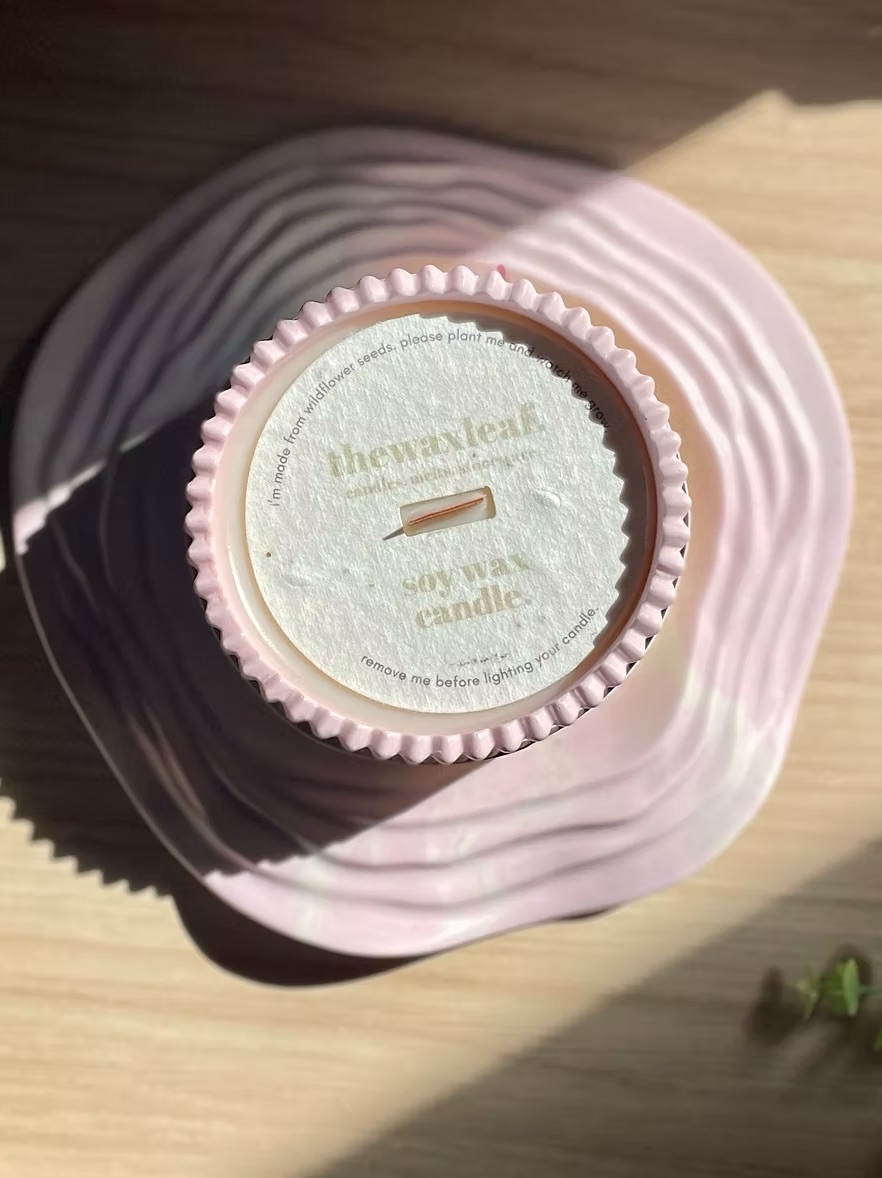 thewaxleaf. Pink Lemonade Scented Candle - View 2