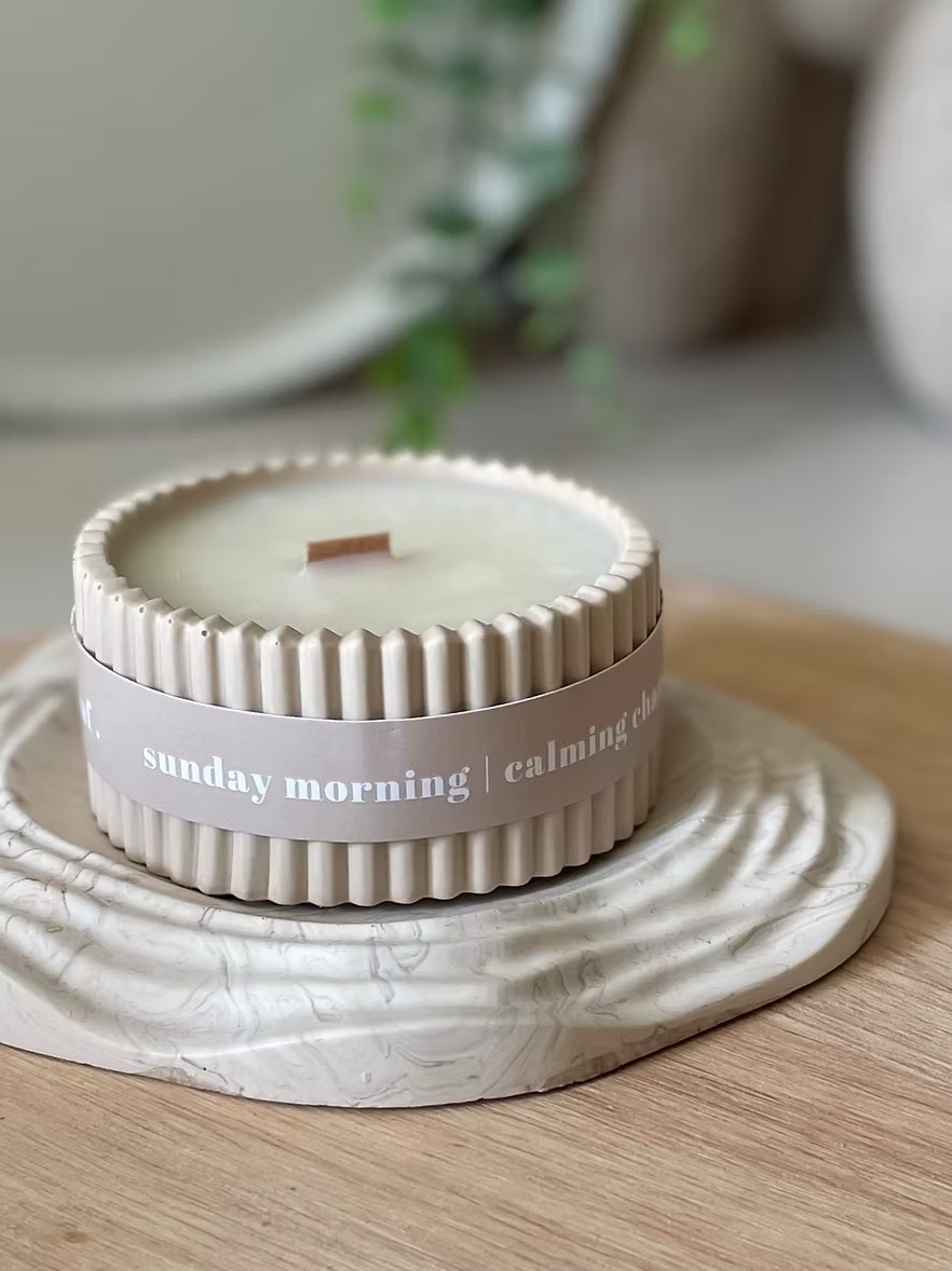 thewaxleaf. Sunday Morning Scented Candle